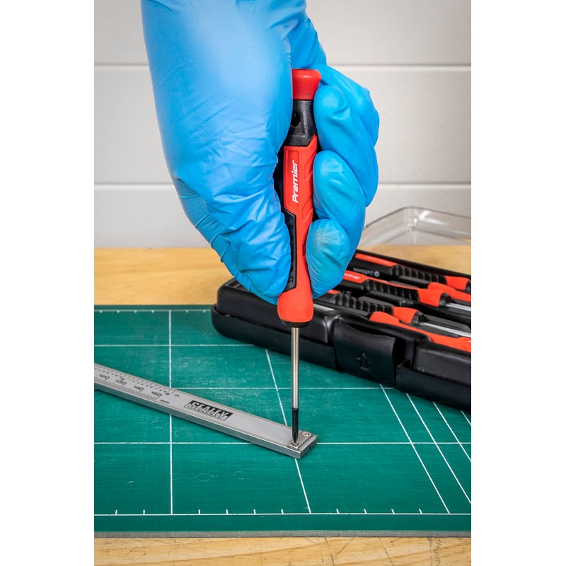 Sealey Premier Precision Screwdriver Set, 6pc, Slotted and Phillips -