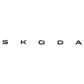 Skoda 658853687G041 Lettering Tailgate Emblem Letters Sticker Logo, Black