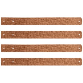 Angoily Leather Wall Hooks Pack of 4 Wall Mounted Hanging Straps Leather Curtain Rod Holder Scarf Towel Hanger Hanging Bracket Hook Boat Paddle Holder for Farmhouse Kitchen