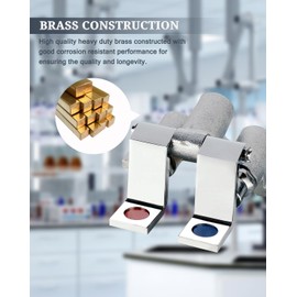 Phivan Brass Foot Operated Faucet Valve - Double Foot Control Non-Contact Hands-Free Sink Pedal for Commercial Kitchens, Hospitals, Schools & Labs