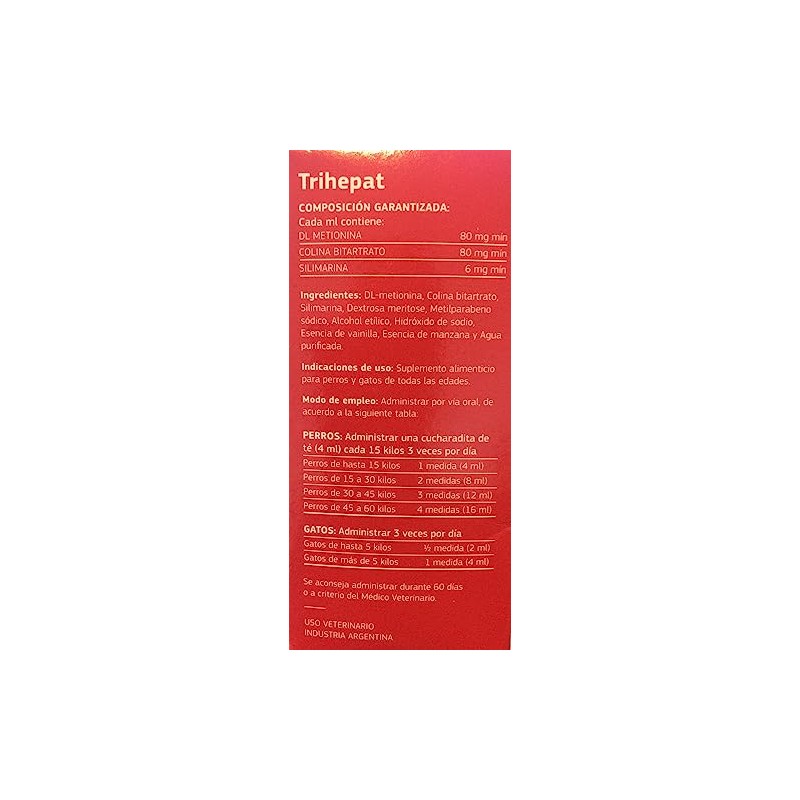 Trihepat 100 ml Protector hepatico Perro