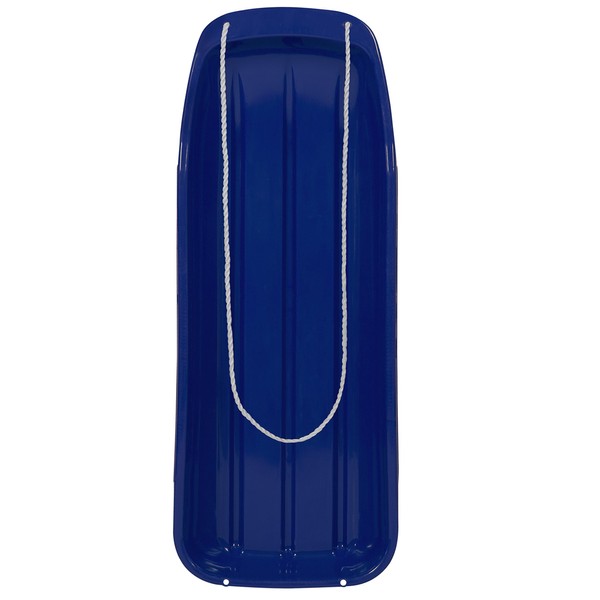 Best Choice Products 48in Kids Plastic Toboggan Snow Sled w/Pull