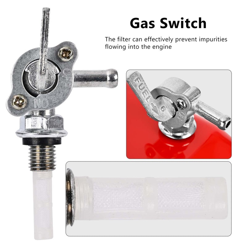 5 Gallon Generator Gas Fuel Tank with Filter Gauge Cap