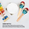 2Pcs Sand Hammer Maraca Shaker Rattle Portable Percussion Instrument Musical