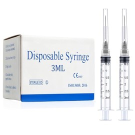 Jeringas Laboratorio Desechables Luer Lock Aguja Calibre Pulgada Empaquetadas Individualmente 100 Unidades