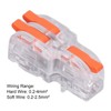 30PCS Quick Splicing Wire Connector Transparent PC Copper Stripping Terminal