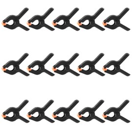 Zangc Plastic nylon spring clips 2 inches Black small clips Mini spring clips Suitable for handicrafts background stands woodworking photography studios 15 pcs