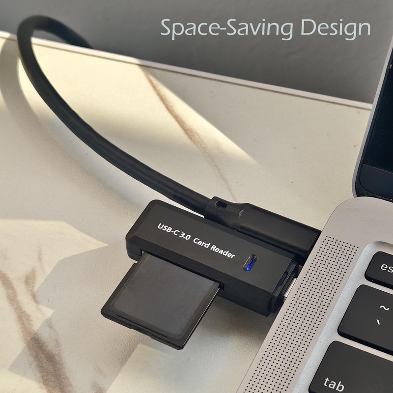 Micro SD Card Reader, 5Gbps 2-in-1 USB C Memory Card
