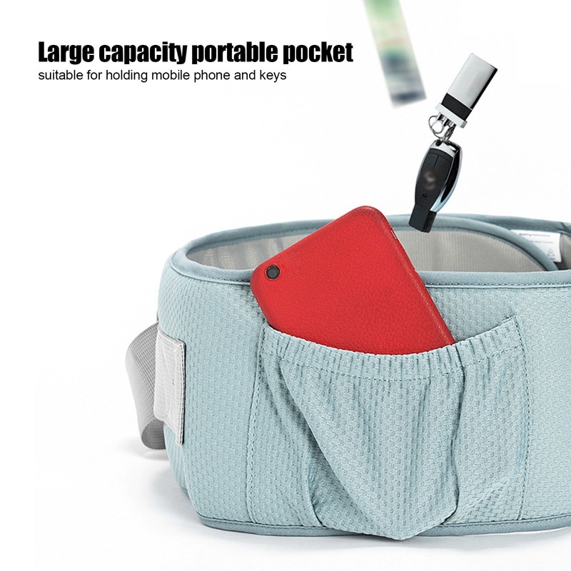 Adjustable Baby Carrier Breathable Newborns Toddlers Ergonomic Thickening HipseatCyan