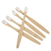 Baluue 5pcs Manual Toothbrushes for Adults with Soft Bristles Travel