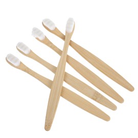 Baluue 5pcs Manual Toothbrushes for Adults with Soft Bristles Travel Friendly Design for Sensitive Gums and Comfortable Grip for Daily Use and Special Needs Teens