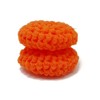 Orange Reusable Crochet Dish Scrubbies Set of 2, Zero Waste
