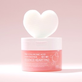 Tenzero Pink Hyaluronic Acid Niacinamide Essence Heart Pads 150g (50 pads) / 텐제로 핑크 히알루론산 나이아신아마이드 에센스 하트 패드 150g (50pads)