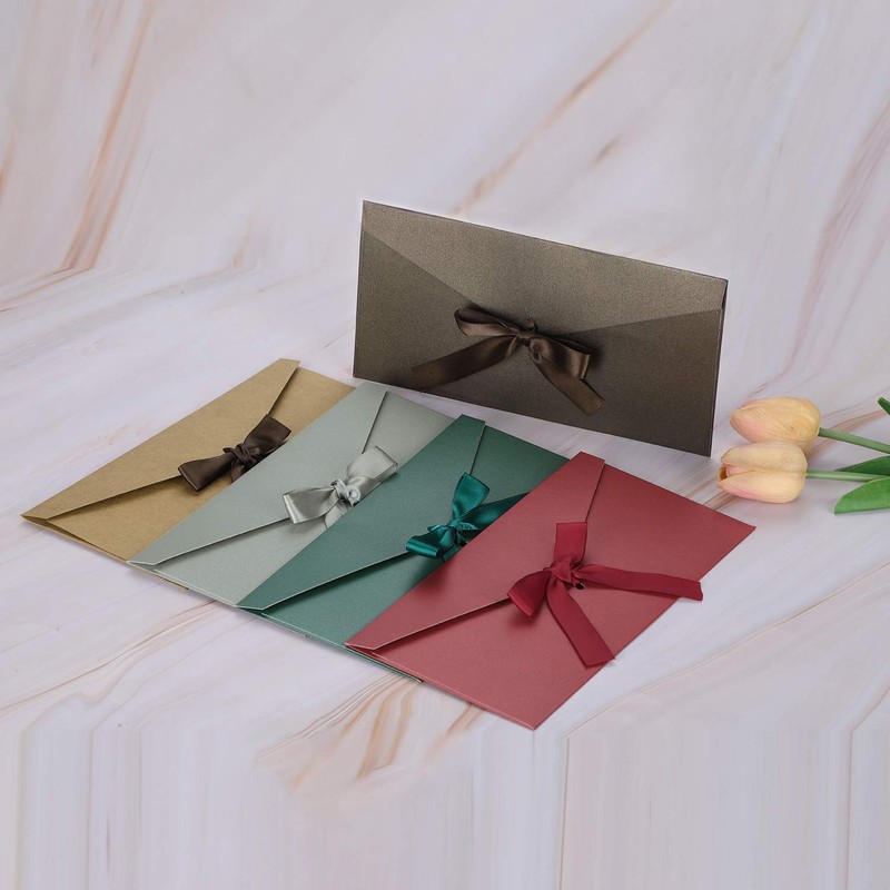 Set of 10, Western Envelopes, Long Envelopes, No. 5, Trifold,