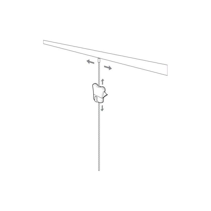 STAS Zipper - Picture Hanging Hooks for Perlon Cords or