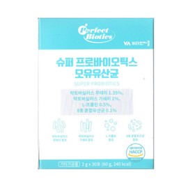 Vitamin Village 퍼펙트바이오틱스 슈퍼 프로바이오틱스 모유유산균 2g x 30포 / 써클 Perfect Biotics Super Probiotics Breast Milk Probiotics 2g x 30 Packs / Circle