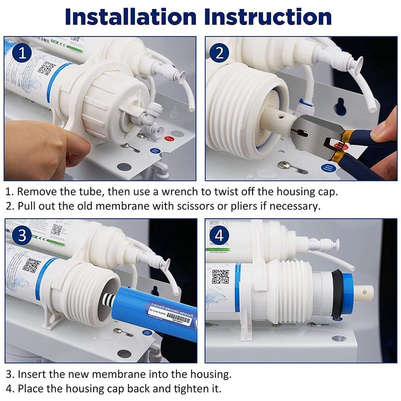 Membrane Solutions 75 GPD RO Membrane, Reverse Osmosis Membrane, RO