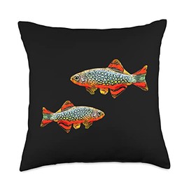 CPD Nano Fish Lovers Galaxy Rasbora Celestial Pearl Danio Throw Pillow