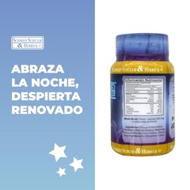 SCHULER | Melatonina 500mg | 30 Cápsulas | Con L-Triptófano | Glicinato de Magnesio | Hierro | Regulación del Sueño | Relajación Natural | No Genera D