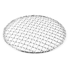 Laroal 1 PCS Round BBQ Grill Mesh Steel Mesh Round Barbecue Net Multi Purpose Barbecue Racks Tray Stainless Steel Cross Wire Round Steaming Cooling Rack Diameter 20cm