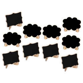 Operitacx 2 Sätze Mini-tafelschild Etikett Vorratsregal Küche Beschriften Essen-tafel-schild Zeichen Für Tischnummern Bastelset Hochzeitsgeschenk Tafel Mini Message Board Holz 10 Stücke * 2