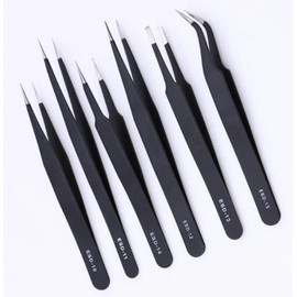 Anti-Static Precision Repair Tool Set: Soldering Hand Tools & Tweezer Kit Anti-Static Tweezers SE03044