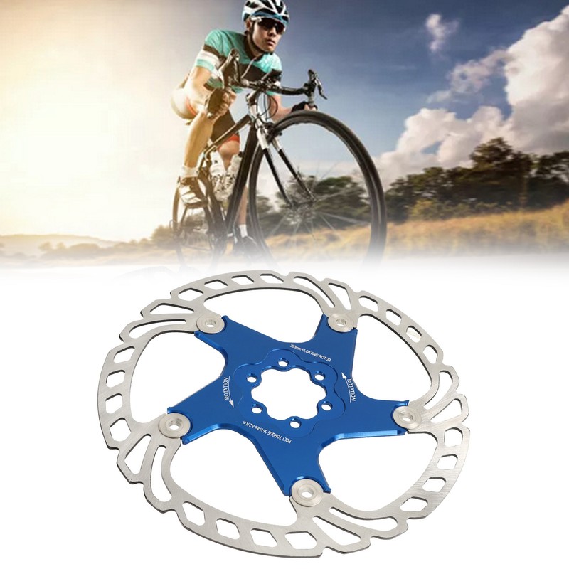 Mountain Bike Floating Disc Brake Rotor 6 Bolts Heat Dissipation