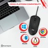 Retail Digitals 3-Button USB Wired Mouse | High-Precision Optical Tracking