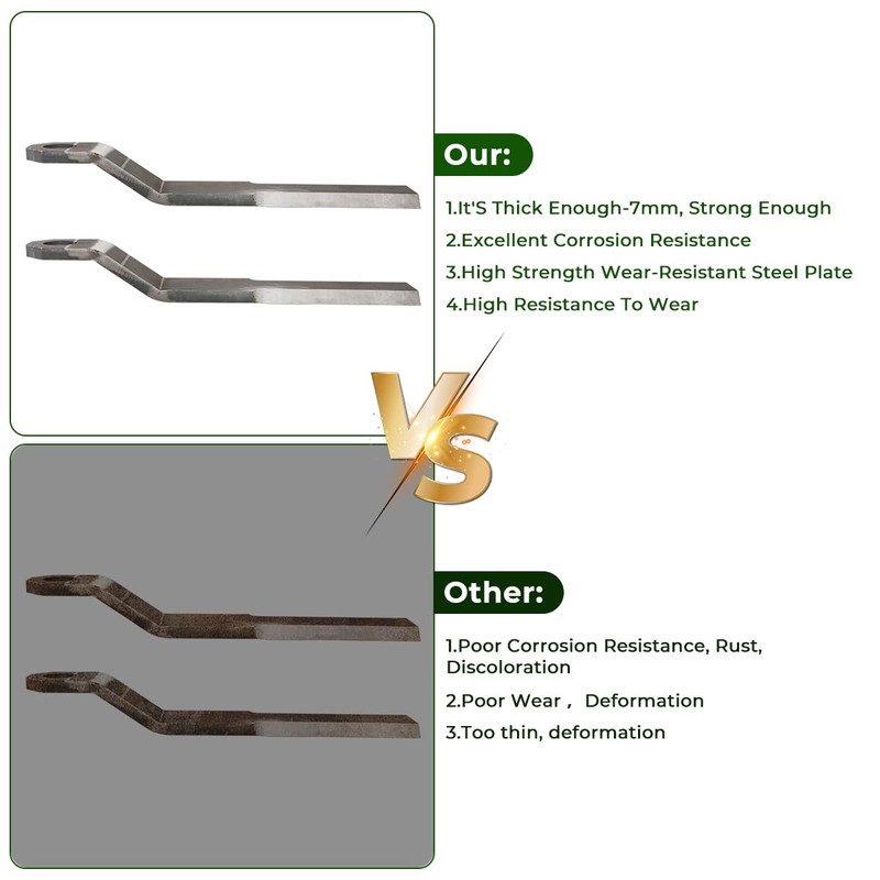 MOTOQUEEN Replacement Bush Hog Cutter Durable Blades for Mower King