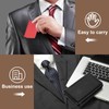 sourcing map Business Card Holder, PU Leather Business Card Case