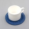 SCF2017 Set of 6 Round Woven Cotton Yarn Coasters for