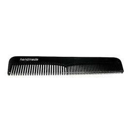 Swedish Crown Pocket Comb Small Sawn Handmade Approx. 12 cm Black Comb with Two Teeth Fine + Normal (500 CA Small)