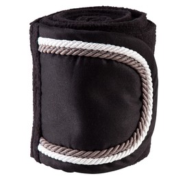 PFIFF Dyat 102912 Fleece Bandages Velcro Fastening, Set of 4, 300 cm x 13 cm, Black