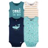 4-Pack Baby Boys Seas The Day Sleeveless Onesies® Bodysuits 3-6M