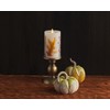 Luminara Embedded Flameless LED Candle - Orange Leaf 3.5" x