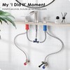HOIGY Brushed Nickel Bathroom Faucet 3 Hole, 4-8 Inch Waterfall