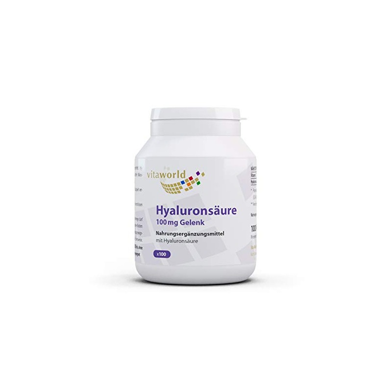 Vita World 3 Pack Hyaluronic Acid 100Mg Joint 3 x
