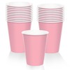HOME & HOOPLA Solid New Pink Disposable Beverage Party Cups,