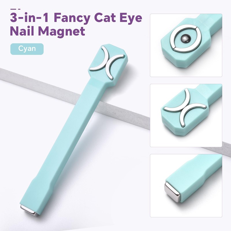 KADS Nail Cat Eye Gel Polish Magnet 3 in 1