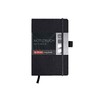 Herlitz 10789444 Geschäftsbuch, Lederoptik, schwarz, liniert, A6, 96 Blatt,Inhaltspapier 80g/m²