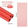 TIESOME Spray Can Straws, 100 PCS Red Extension Straws for