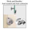 2Pcs Glass Door Pulls No Drilling Drawer Knobs Showcase Cabinets