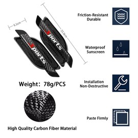 K LAKEY Fender Side Vents Trim, Front Door Fender Protector Carbon Fiber Emblem Side Mark Stickers Decals Sports Decoration Lossless Installtion Accessories Sports Logo