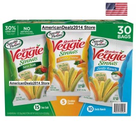 Sensible Portions Garden Veggie Straw Variety Pack 30 pk