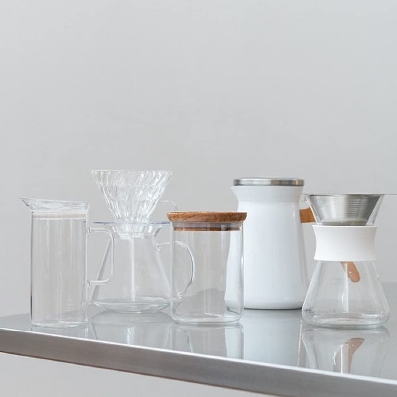 HARIO S-STP-600-W Stainless Thermal Pot, Storage Capacity 20.1 fl oz