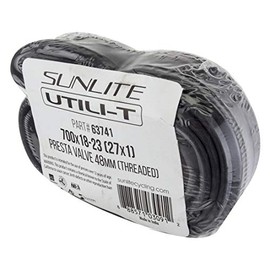 Sunlite Utili-T Bulk Standard Presta Yalve Tubes, 700 x 25-32 (27x1-1/8x1-1/4) Box of 50