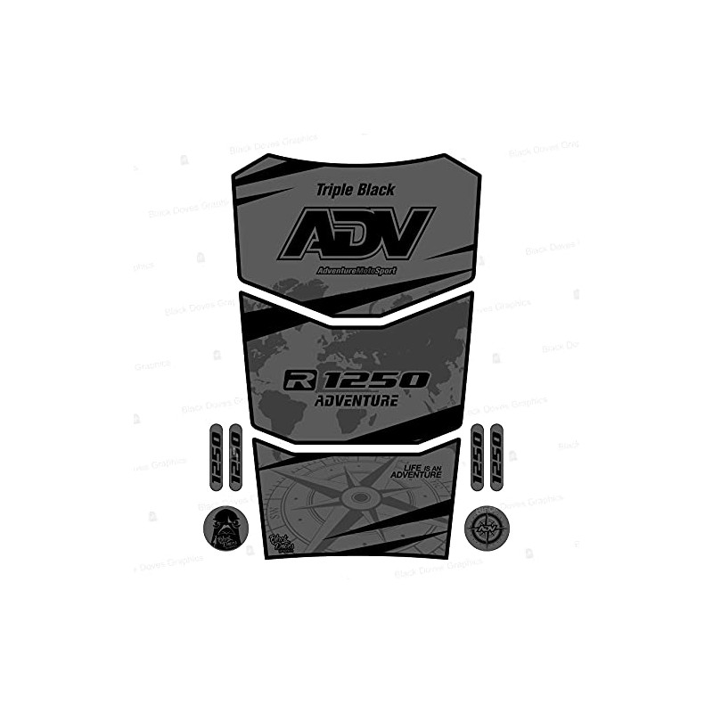 Tank Pad Sticker Resin Compatible with R 1250 GS Adventure