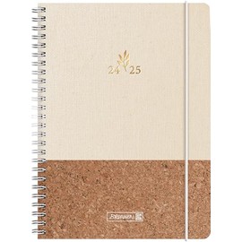 BRUNNEN School Diary (2024/2025) "Naturality", 2 Pages = 1 Week, A5, 208 Pages