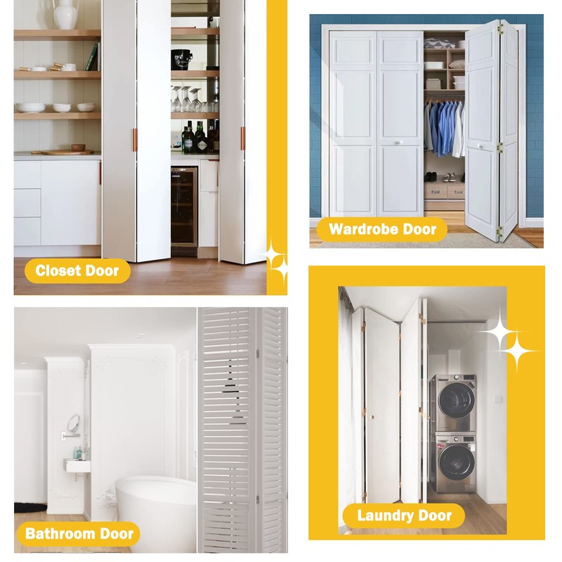 Bi-fold Door Hardware Repair Kit - 4 Pack Closet Door