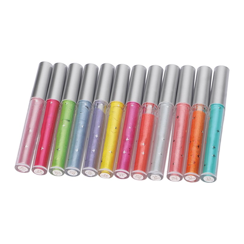 12Pcs Liquid Eyeshadow Set Long Lasting Quick Drying Waterproof Glitter